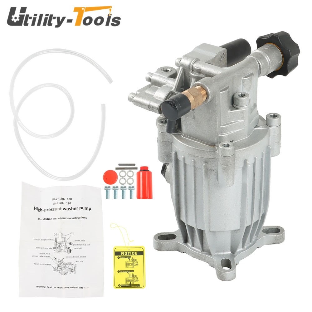 Oil Sealed Pressure Washer Universal Pump 2.5 GPM 3/4 HorizShaft MAX 3000 PSI