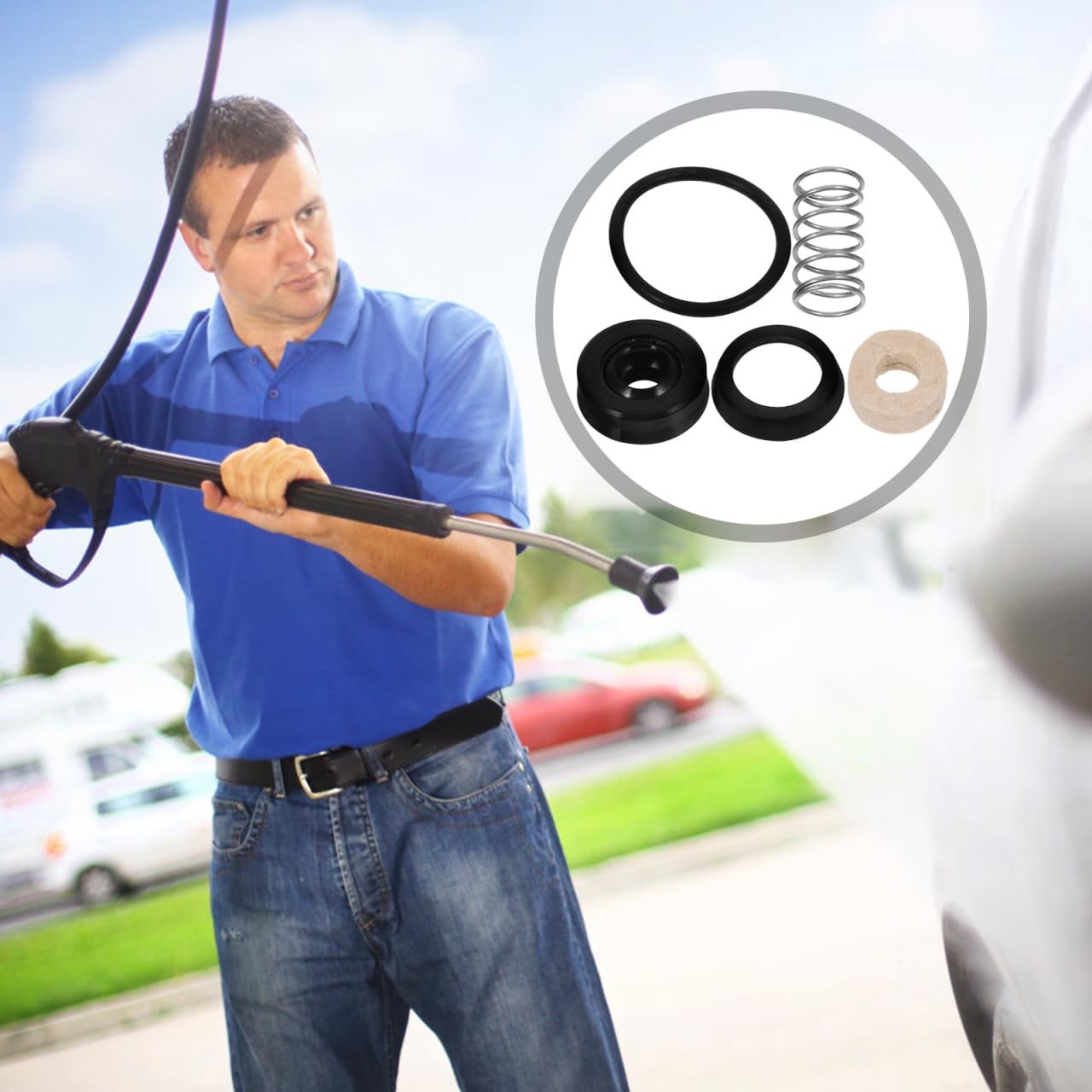 INOOMP Pressure Washer Pump Seal Kit with Assorted Sealing Gaskets and Valve …