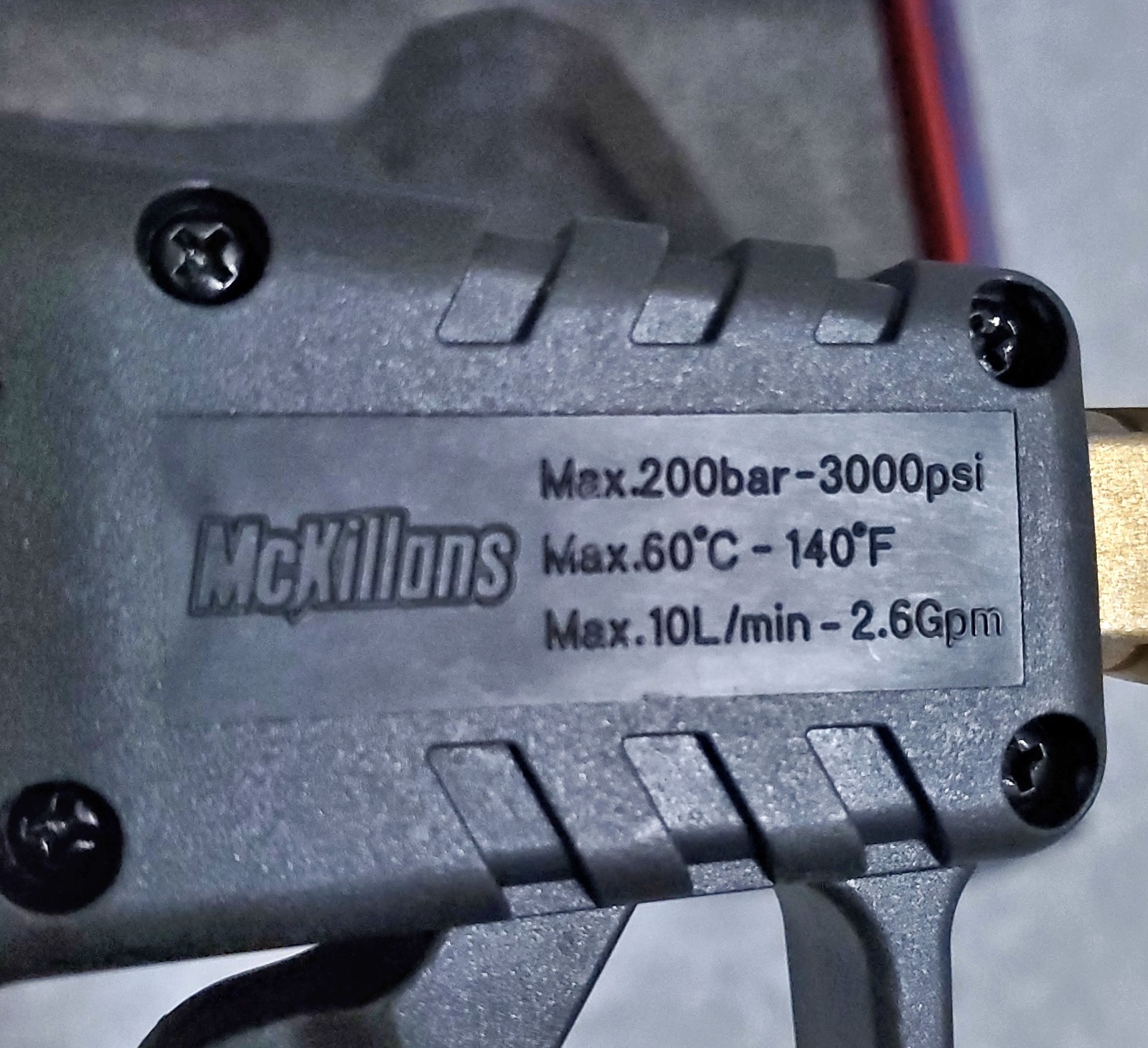 McKillans® Short Pressure Washer Swivel Gun 4″ High Pressure Water NIB