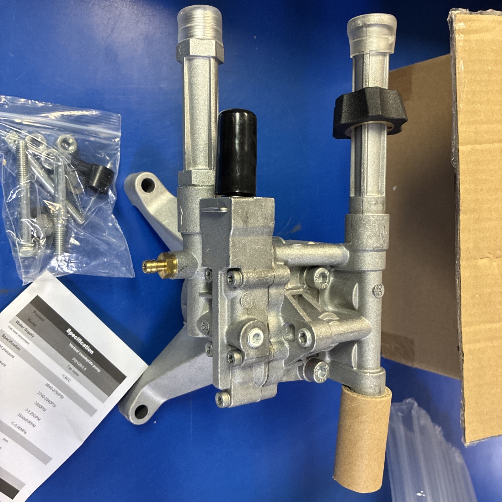 AgiiMan 7/8″ Shaft Vertical Pressure Washer Pump Head, Max 3300PSI Replacemen…
