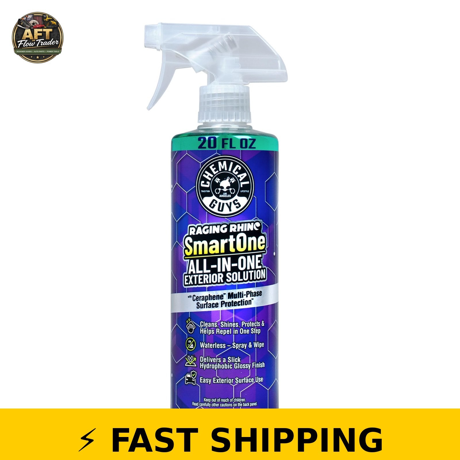 Chemical Guys Raging Rhino Waterless Car Wash, 20 Fl Oz