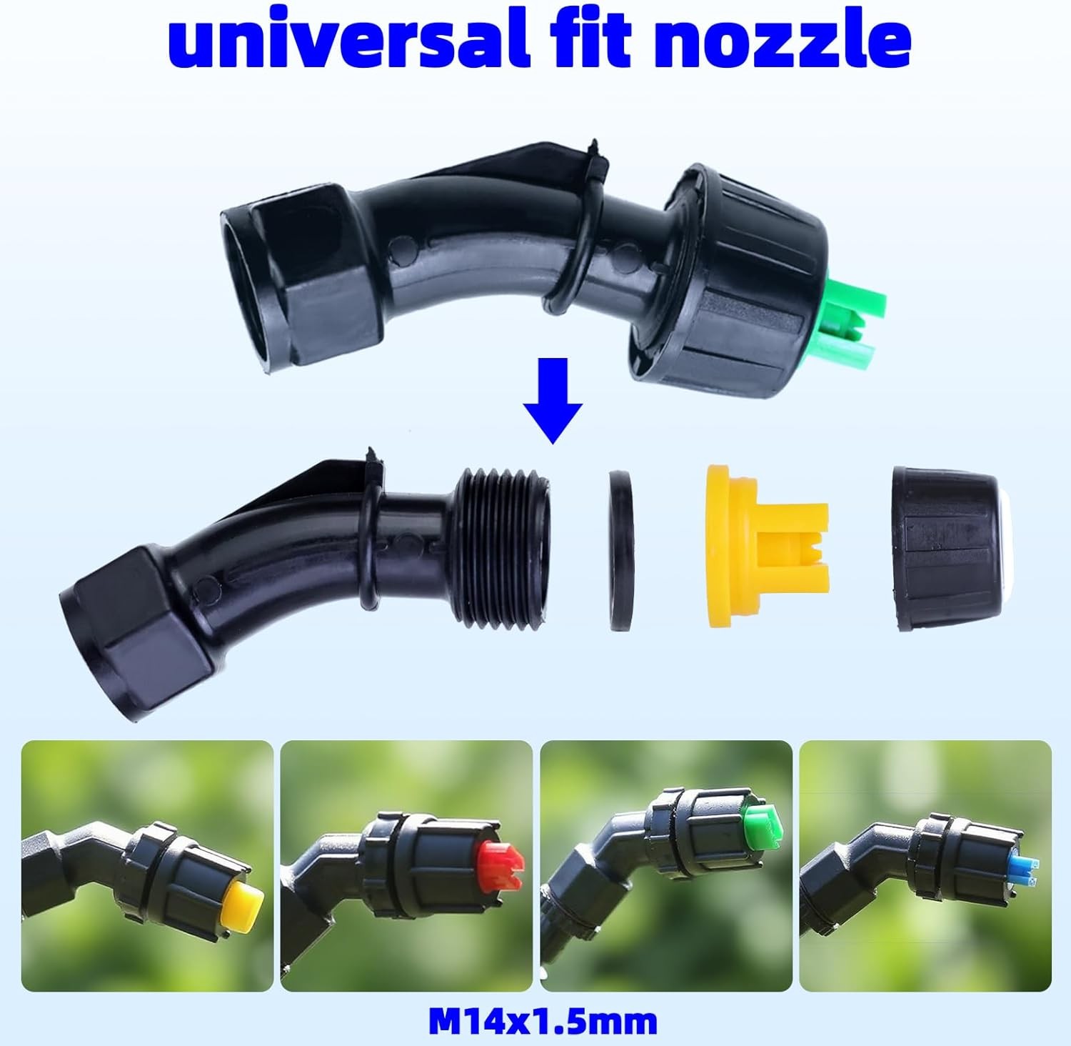Spray Nozzle Tips 7PCS 0.1-0.6mm Flat Fan