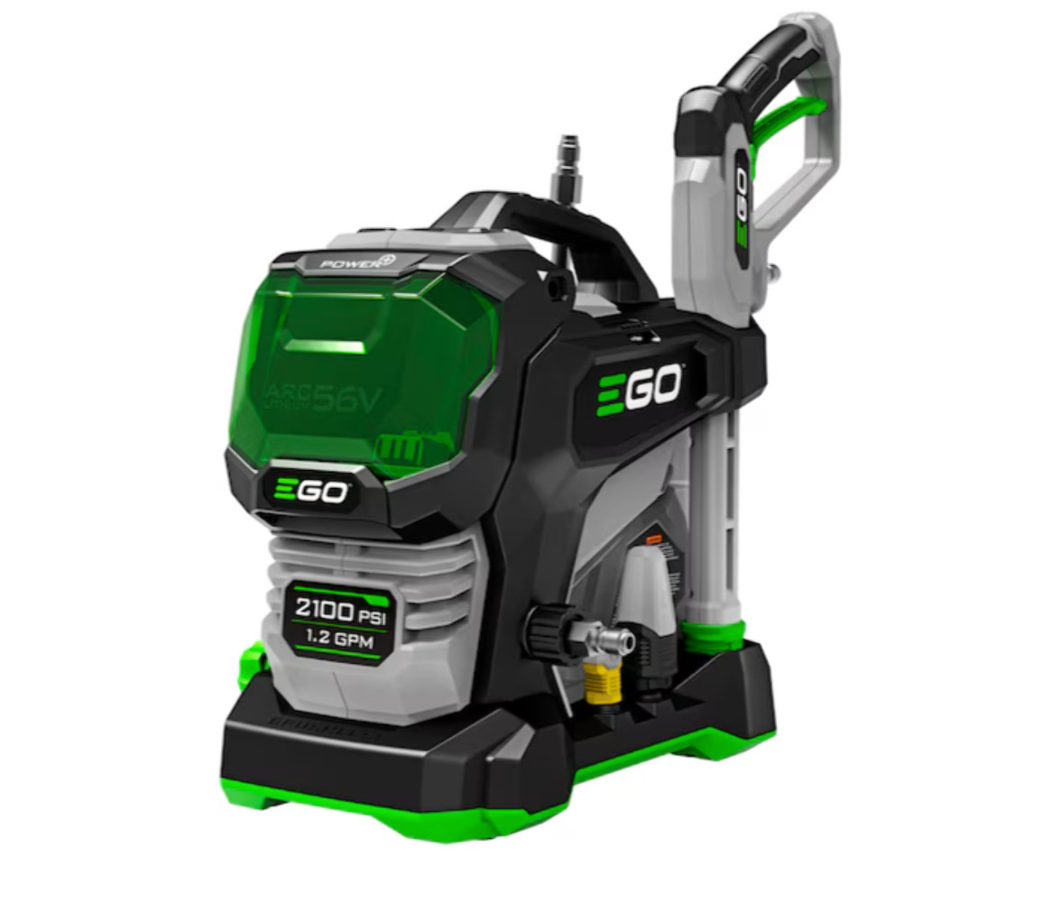 EGO POWER+ Compact 2100-PSI 1.2-GPM Cold Water Battery Pressure washer with 4 Sp