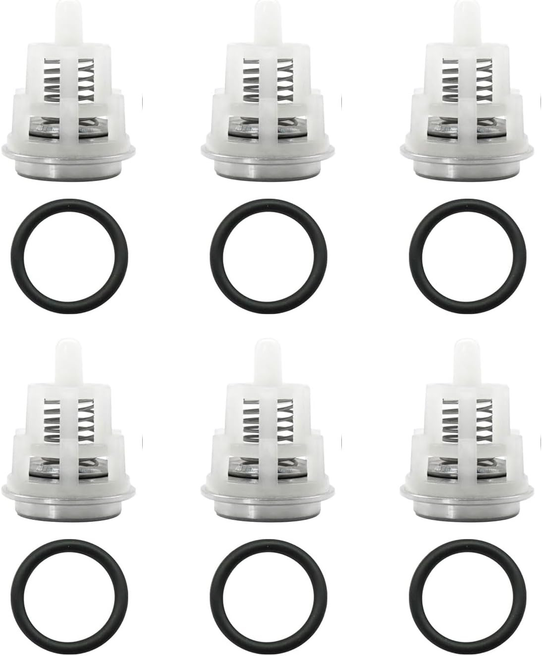 6PCS Pressure Washer Pumps Check Valves with O-Rings Compatible with EZ TC TP TX