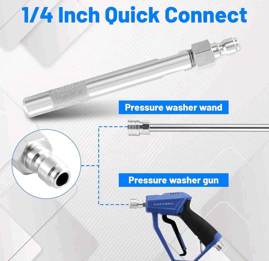 Pressure Washer Long Range Chemical Nozzle, Shooter Tip Pressure Washer, Power W