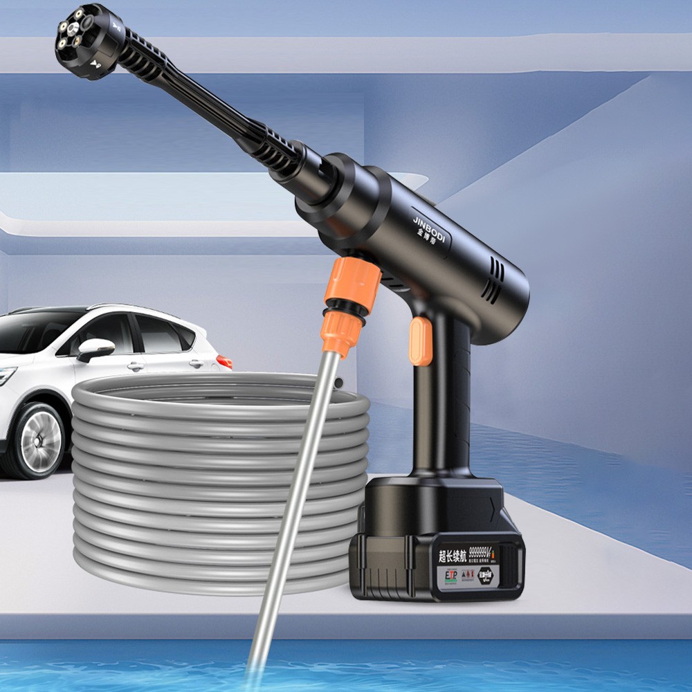 21V 300W Portable High Pressure Car Washer Rechargeable Car Washing Gun