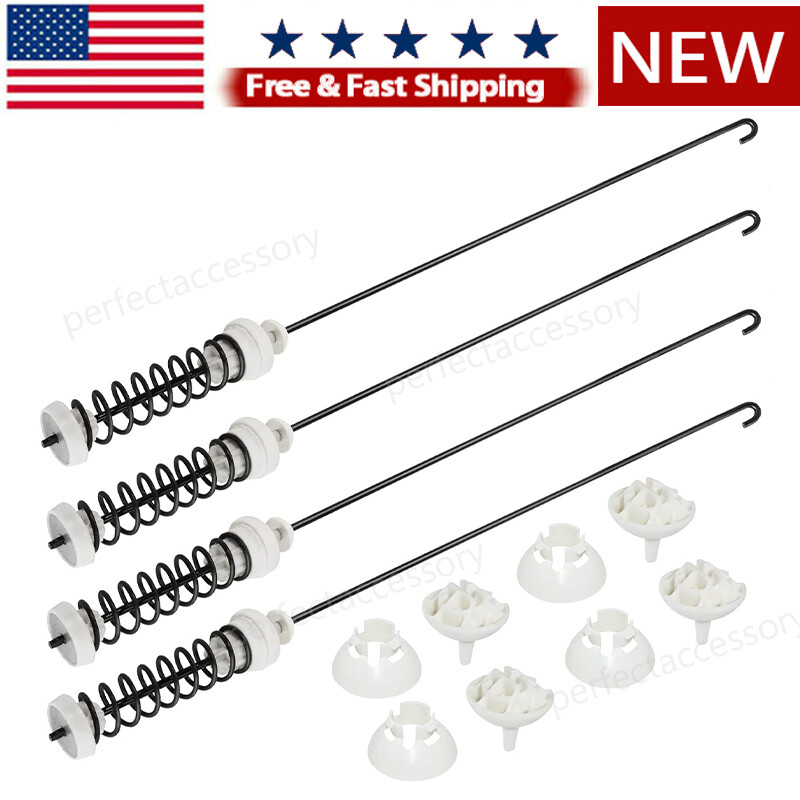 NEW Washer Suspension Rods Kit for Whirlpool WTW4800XQ4 WTW4800XQ1 WTW4800XQ2