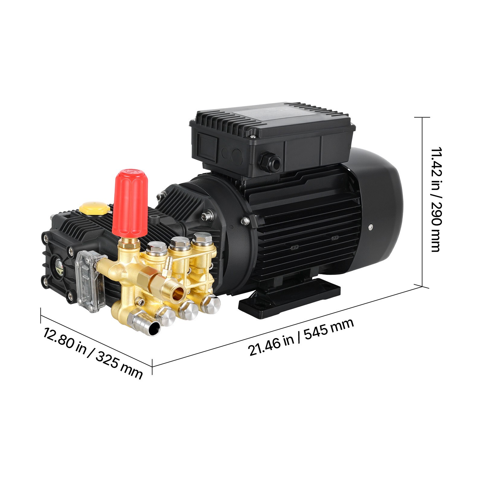 Electric Pressure Washer Pump Kit, 1220 PSI, 2.2 GPM, Triplex Power Washer Pump