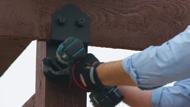 Outdoor Accents Black Hex-Head Washer (24-Pack), Powder-Coated