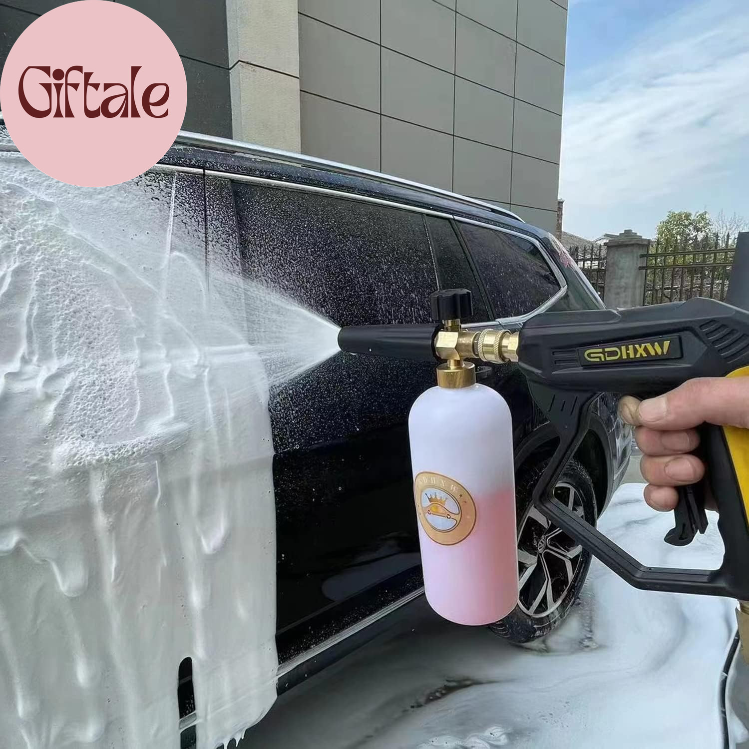 X-887 High Pressure Washer Gun with Foam Cannon 2 Adapter 7 Pressure Washer Nozz