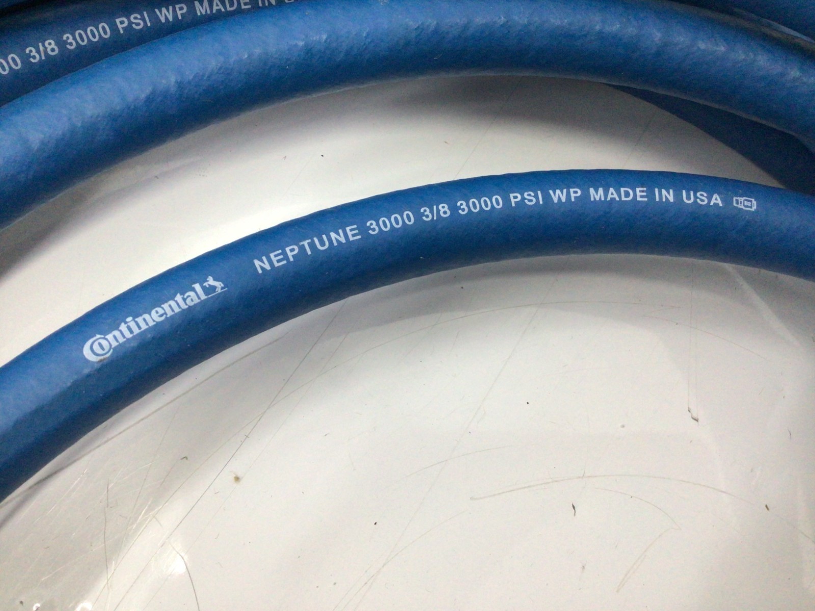 CONTINENTAL 20023702 Pressure Washer Hose,Blue, 3/8″ ID x 50 ft. 3JT40