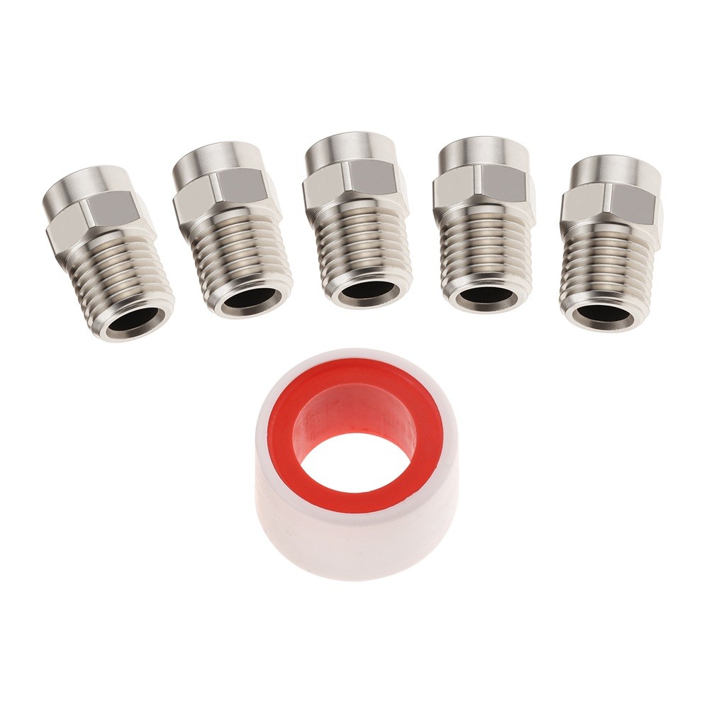 5Pcs Pressure Washer Surface Cleaner Nozzles 35 Degree 4000 PSI For Water Broom
