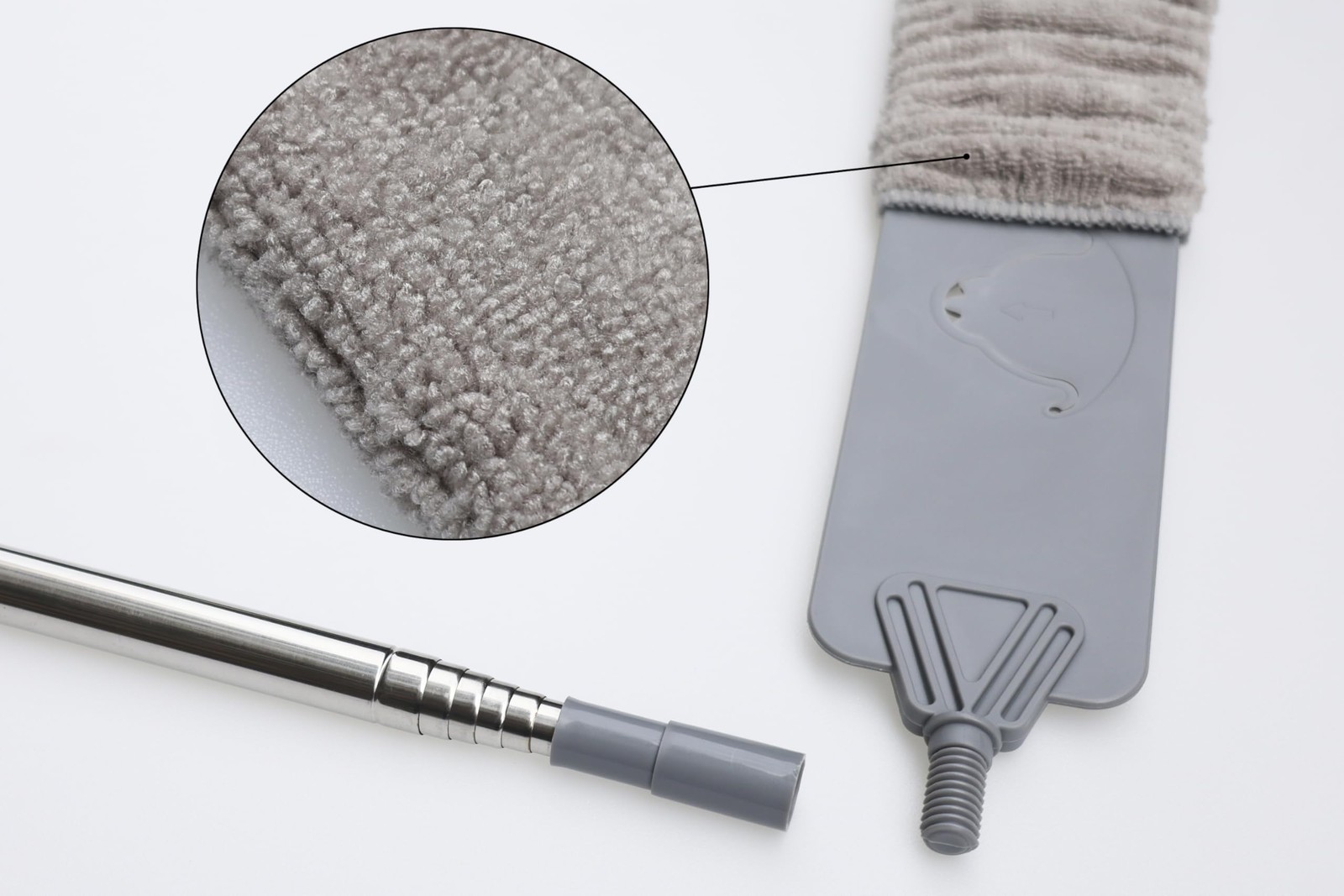 100″ Retractable Gap Dust Cleaner Cleaning Tools, Under 100 inches, Gray