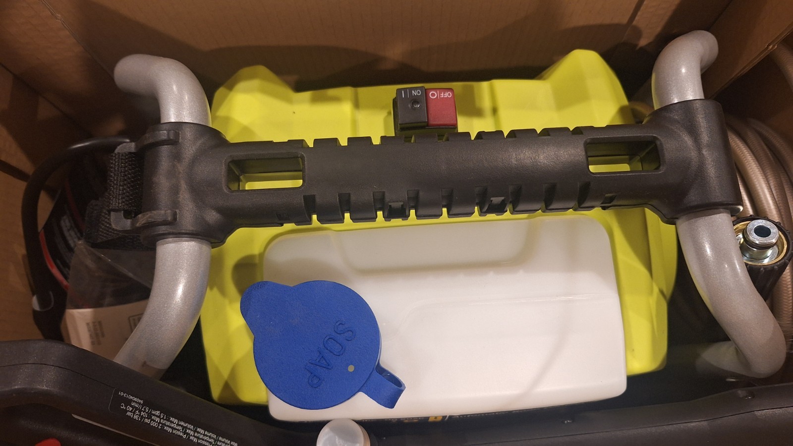 ​Ryobi 1900 PSI 1.2 GPM Electric Pressure Washer (RY1419MT) – Open Box, Unused!