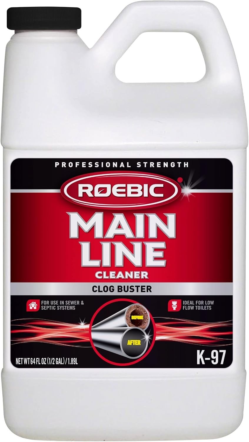 64 fl oz Liquid Septic Tank Cleaner – Prevent Clogs with Easy Application