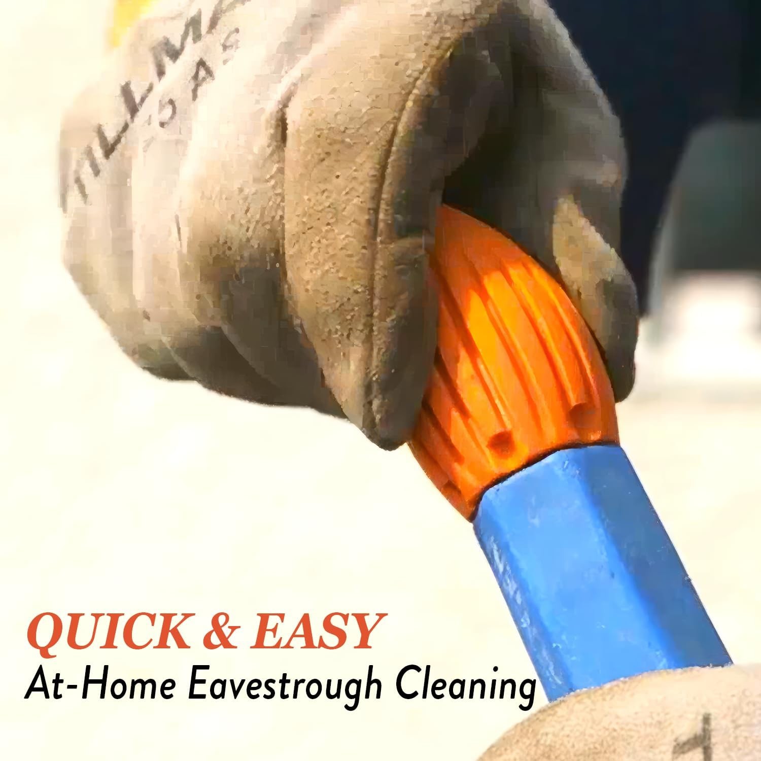9200, Orange High-Pressure Washer Nozzle, Drain Cleaning Equipment for Gutters,