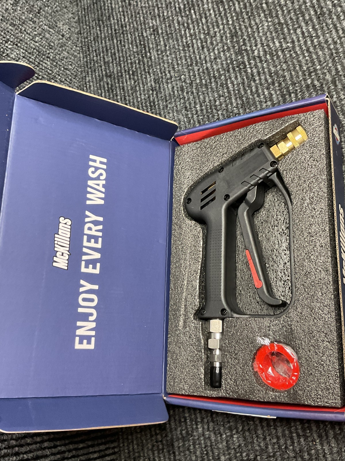 Mckillans Short Pressure Washer Gun with Swivel 3/8″ Plug & 1/4” Quick Connector
