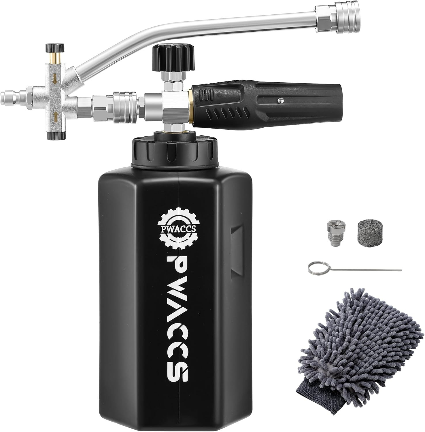 Pressure Washer Foam Cannon Dual Connector Accessory, Power Washer Double Tip At