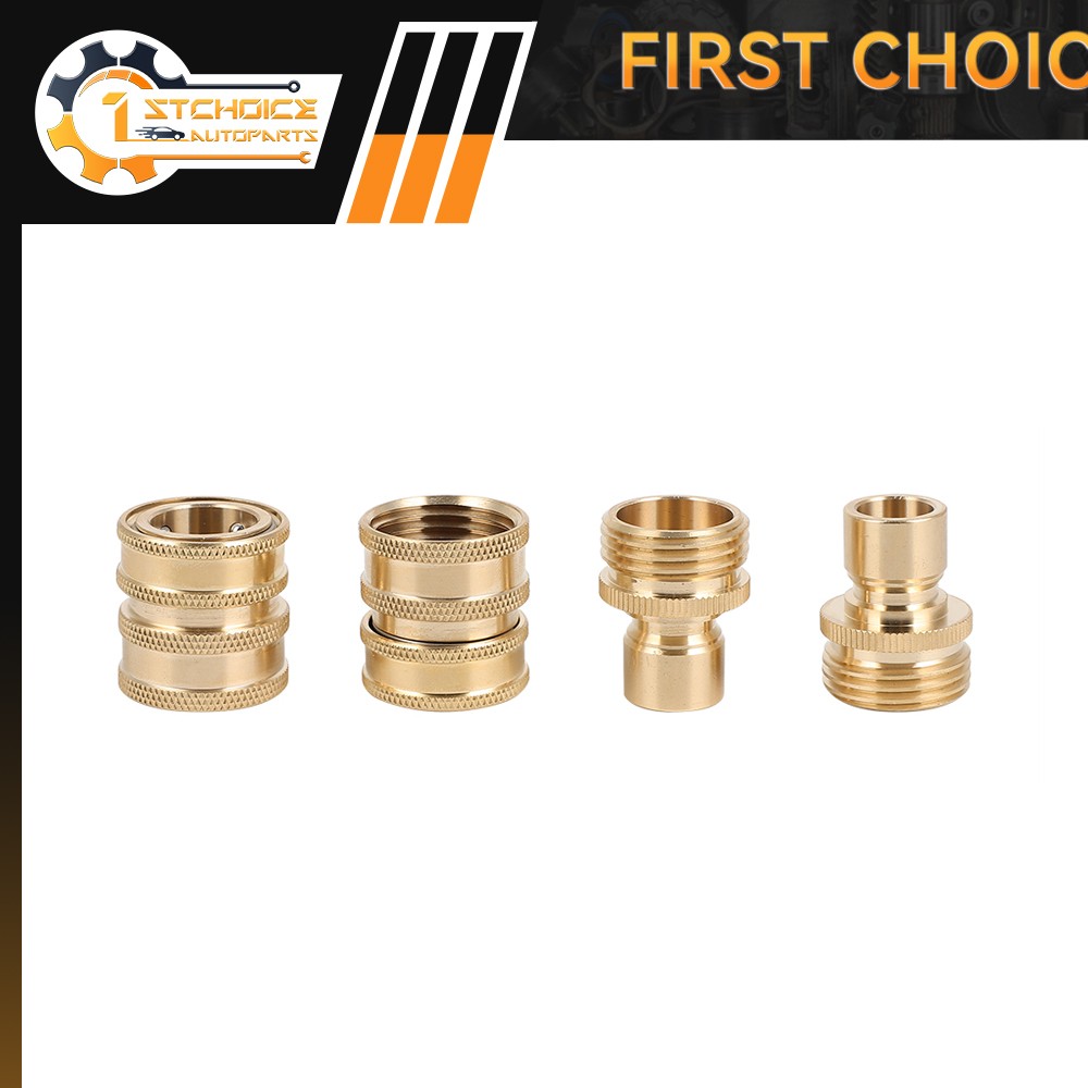 New 3/4″ Garden Hose Quick Connect Water SOLID Brass Female Male Connector Set