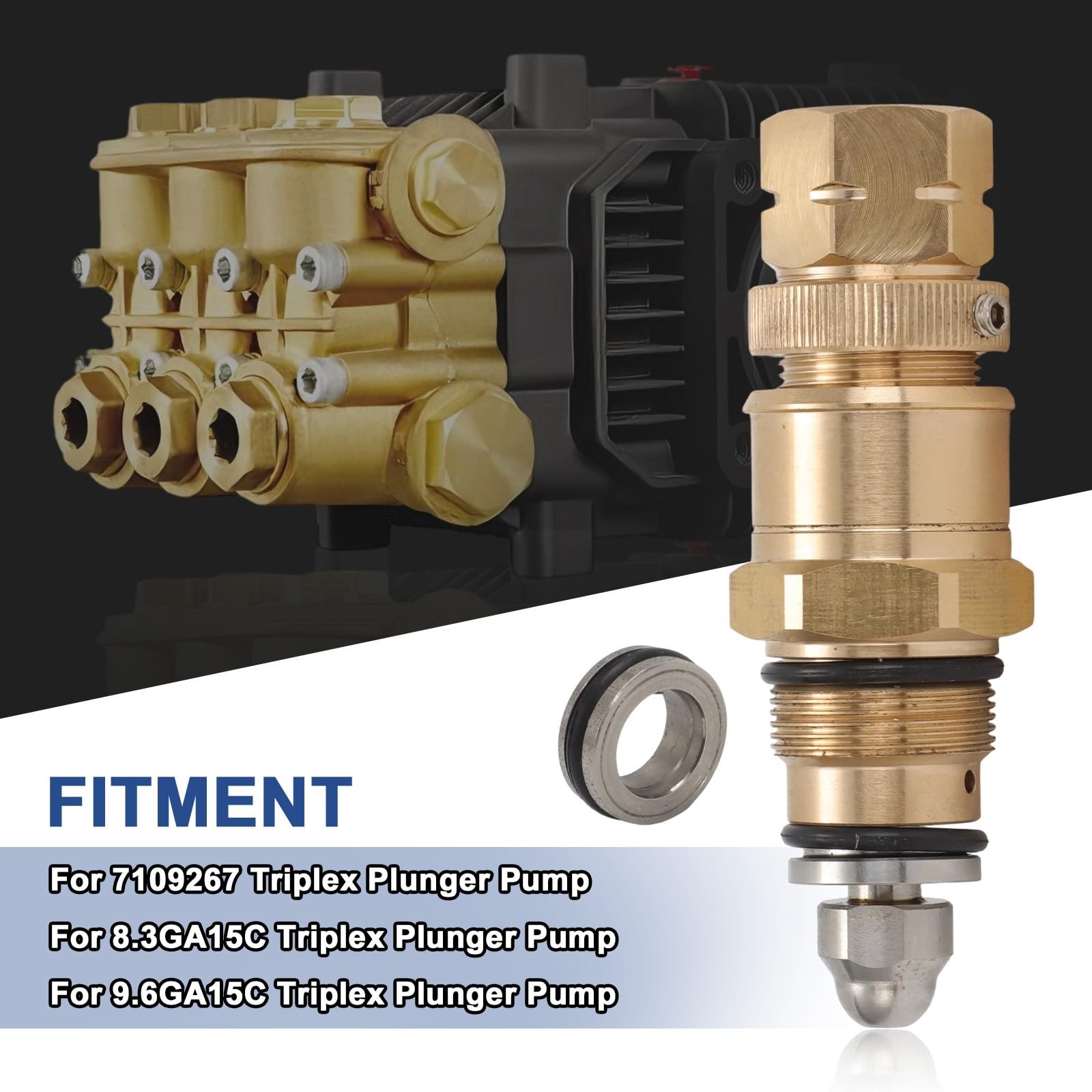 Pressure Washer Pump Unloader Kit for Triplex Plunger Pumps – Replacement Part