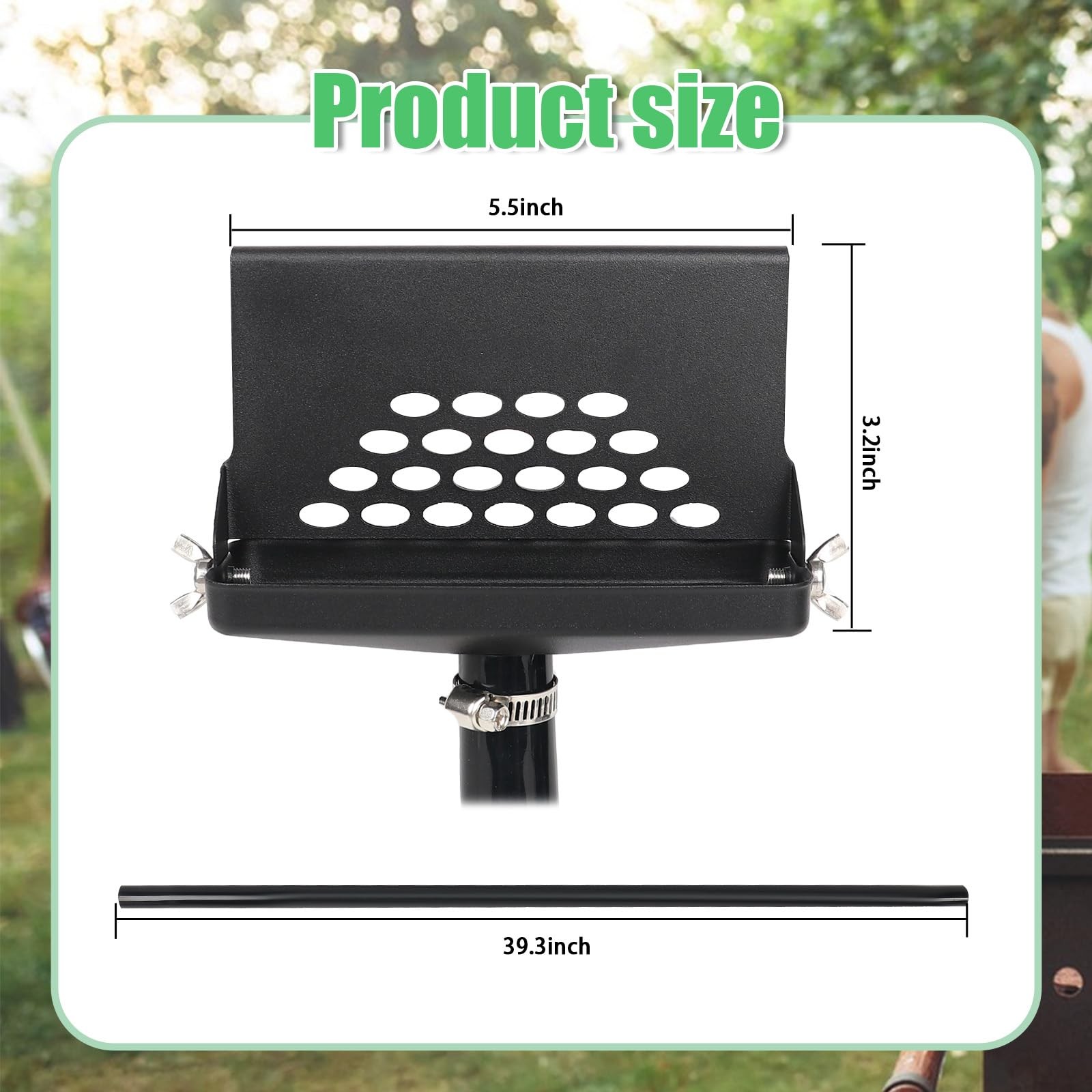 Upgrade Blackstone Grease Catcher – Rear Drainage Funnel for Black