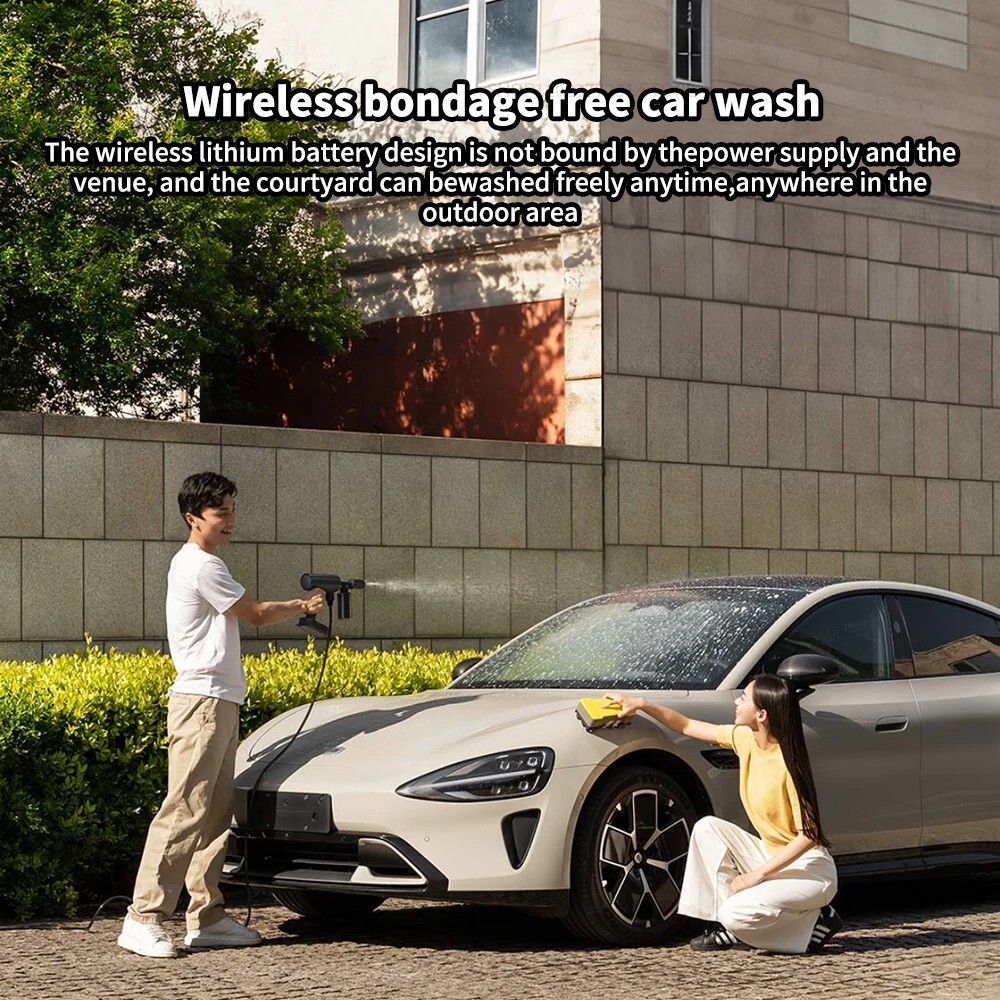 XIAOMI Electric Car Washer 2 Cordless High Pressure Water Gun Spray Cleaner USB