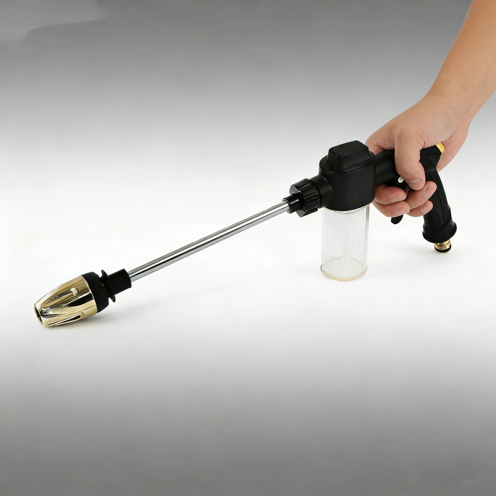 High Pressure Garden Water Gun Hose Nozzle Car Wash RV Foam Kettle Spray