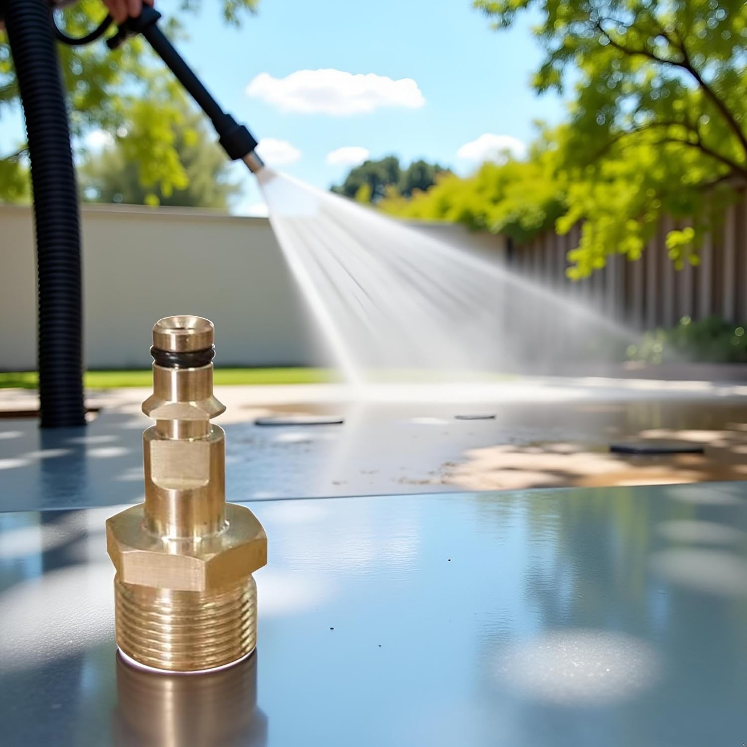 2-Pack Gold M22 Pressure Washer Hose Adapters Quick Connect for K Series