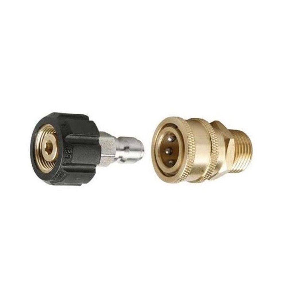 Quick Connect 2Pcs/Set Pressure Washer Adapter M22-14 mm Swivel to 3/8 inch