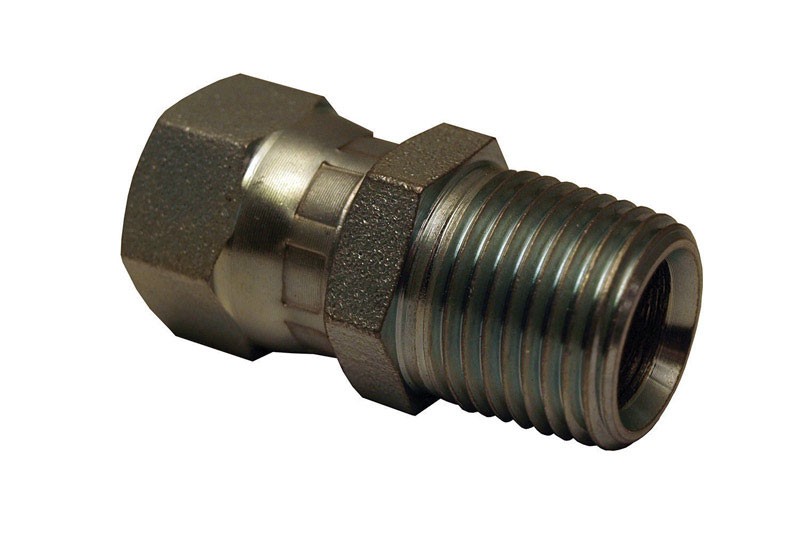Apache 39039202 Steel Universal Hydraulic Adapter 1/2 Male x 1/2 Female in.