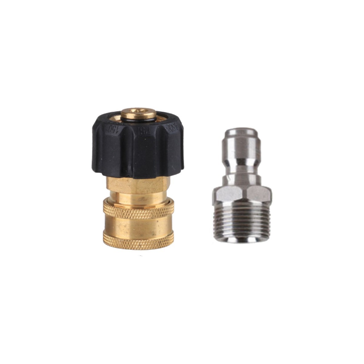 1 set Pressure Washer Adapter 3/8″ Quick Connect M22 14mm to M22 Metric Fitting