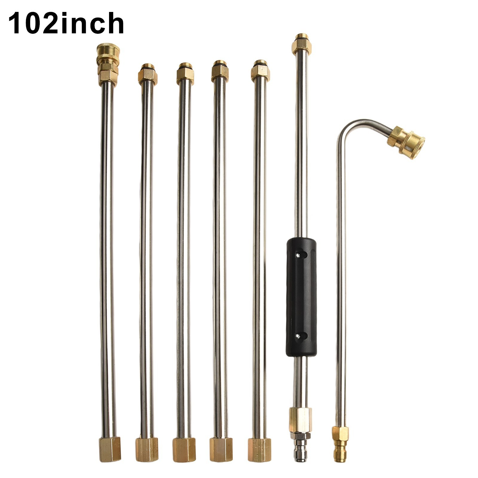 Premium Gutter Roof Cleaner Lance Pressure Washer Spray Wand 5 Nozzle Options