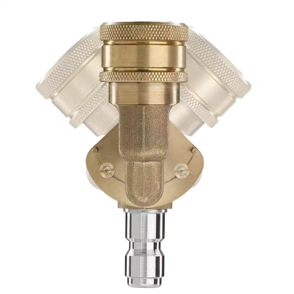 Quick-Connect Pivoting Coupler for Use with Most Pressure Washer Brands up to 45