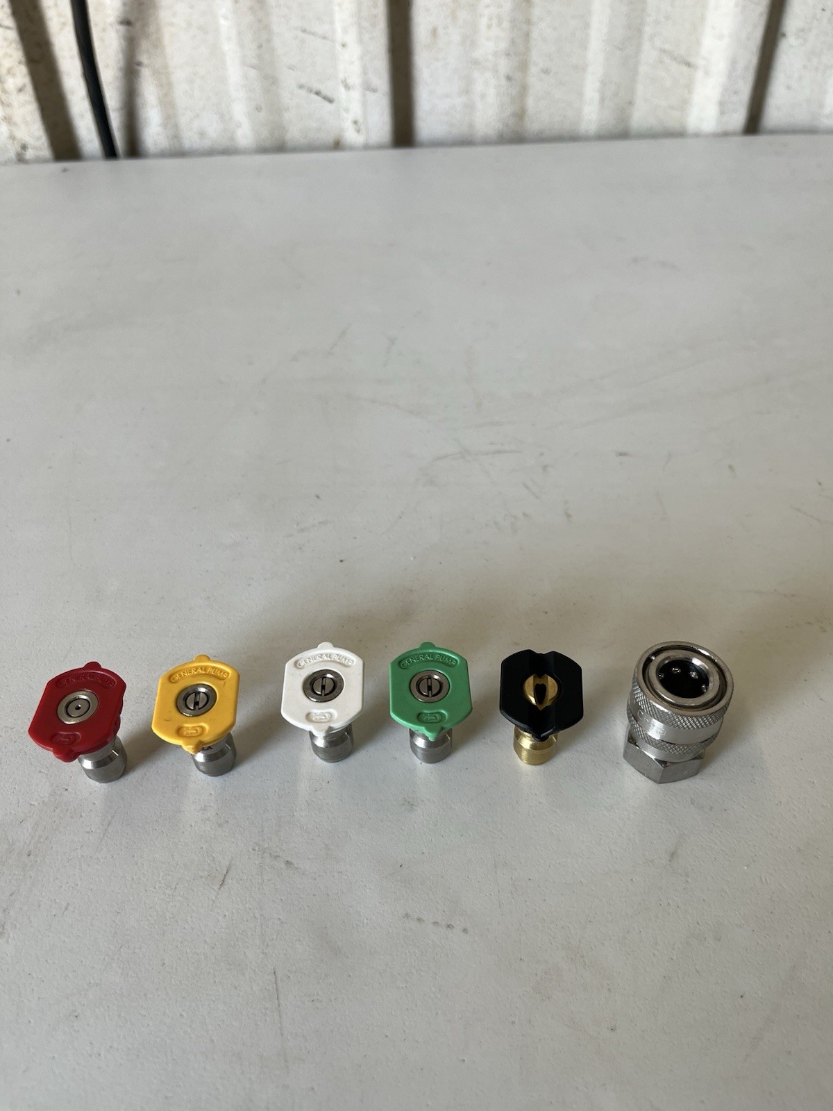 Pressure Washer GP #5.5 Nozzles w/ Soap Nozzle & 1/4” Stainless Steel QC Socket