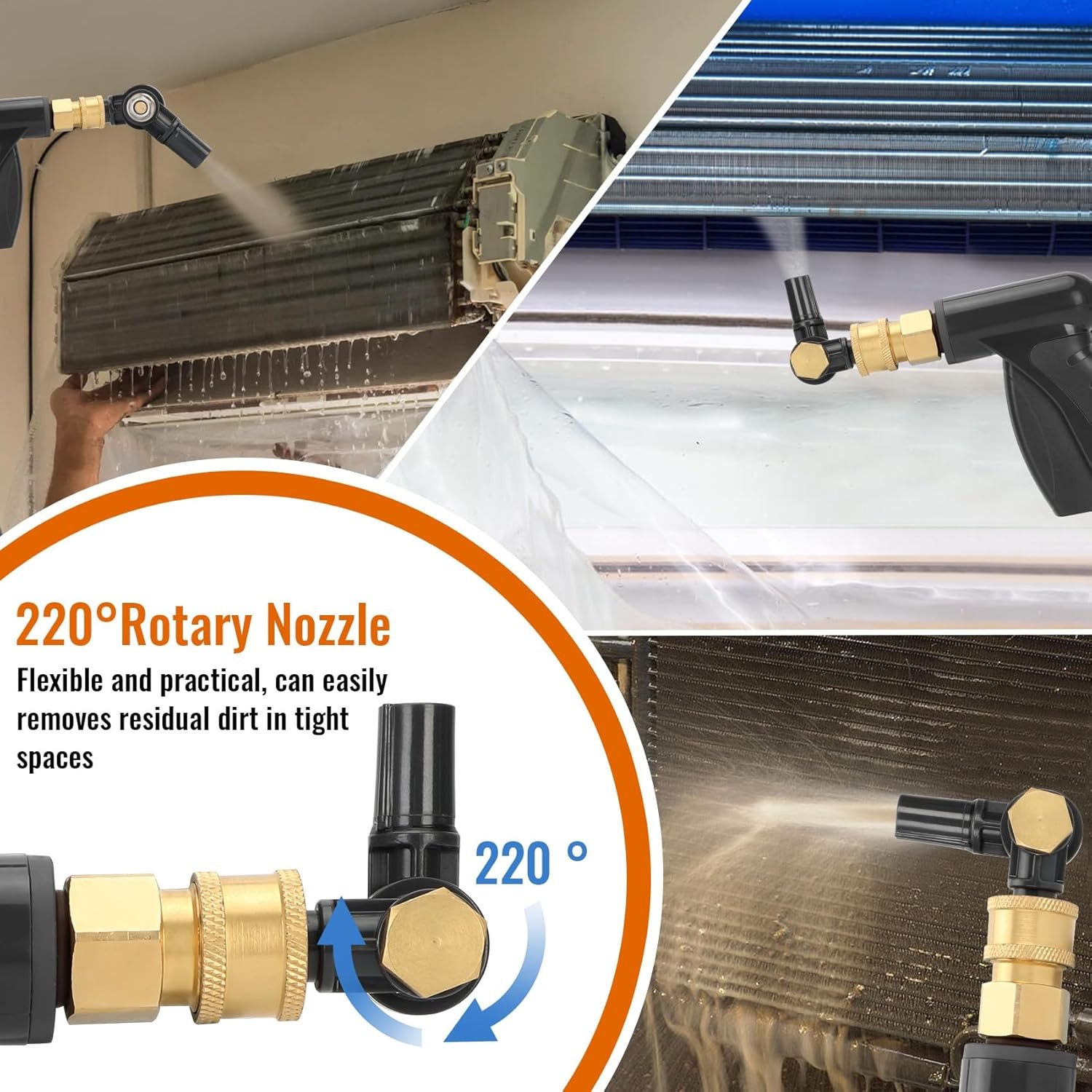 Updated ZPB140 Port A Blaster HVAC Coil Cleaning Sprayer,Portable Coil Jet Cl…