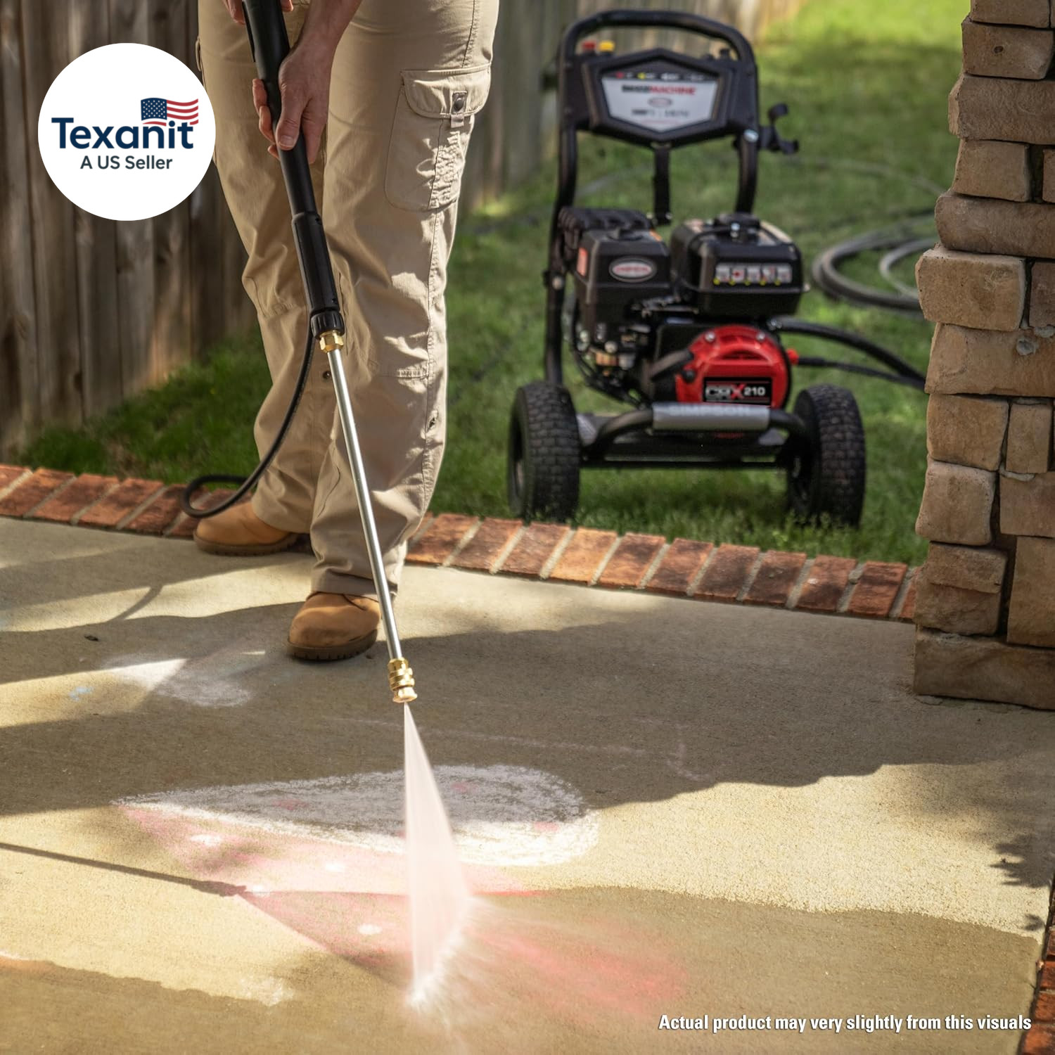 3400 PSI Gas Pressure Washer, 2.5 GPM Residential Power Washer, Cold Water, 25′