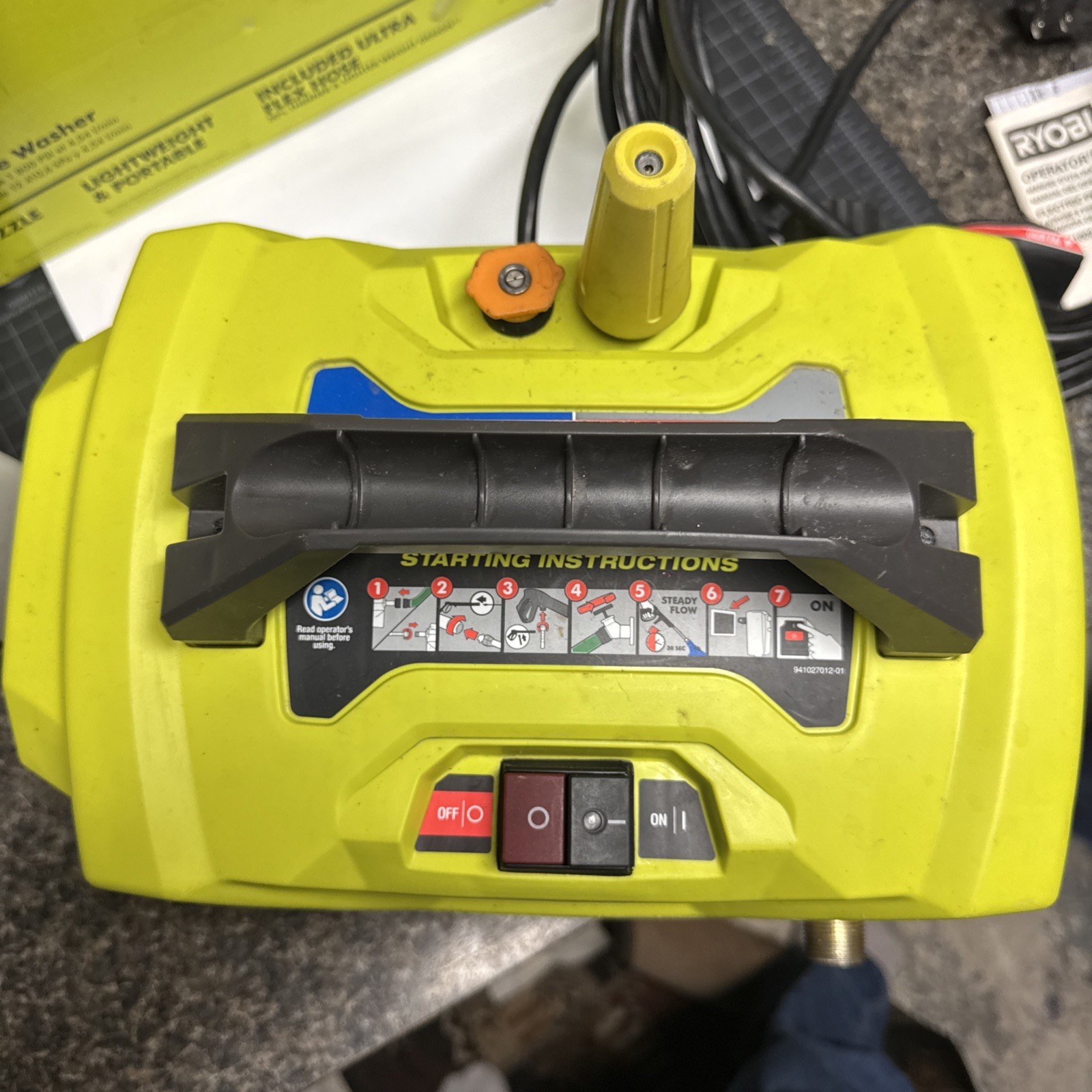 Ryobi RY141802 1800psi 1.2 GPM Electric Pressure Washer See Description