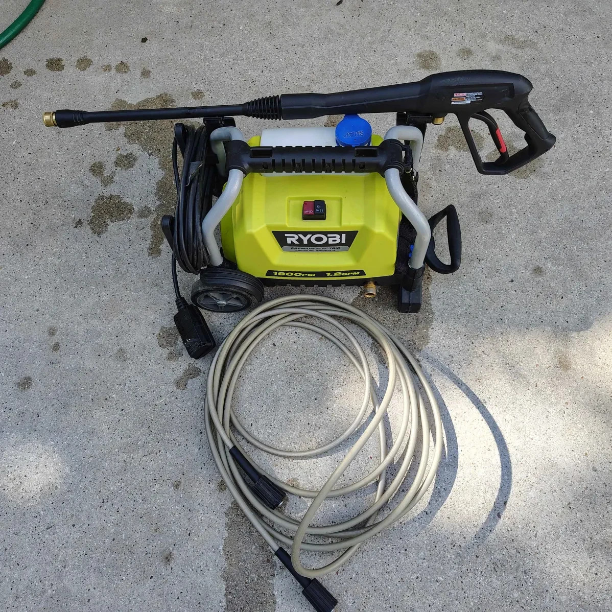Ryobi RY1419MT 1900 PSI 1.2 GPM Electric Pressure Washer (USED)
