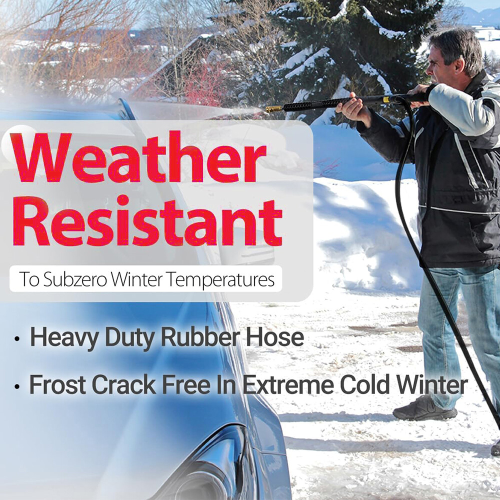 YAMATIC 3/8″ Pressure Washer Hose for Hot Water 4000 PSI Kink Resistant