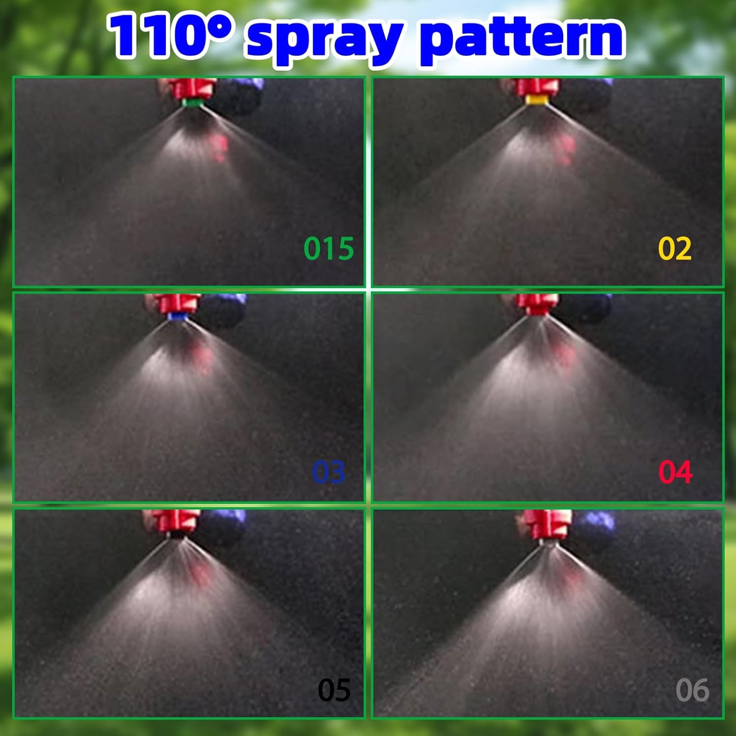 Spray Nozzle Tips 7PCS 0.1-0.6mm Flat Fan