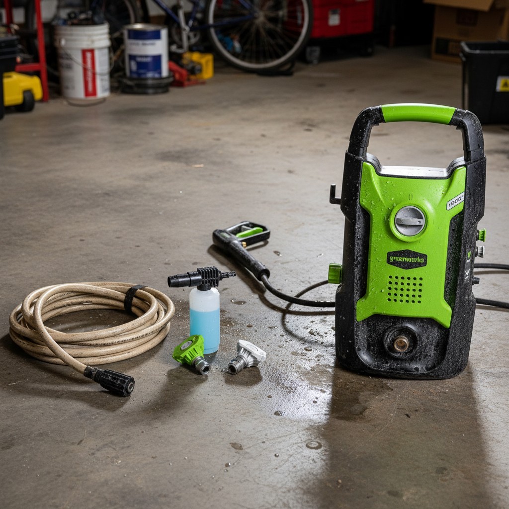 Compact Electric Pressure Washer – 1600 PSI, 1.2 GPM, Lightweight & Efficient