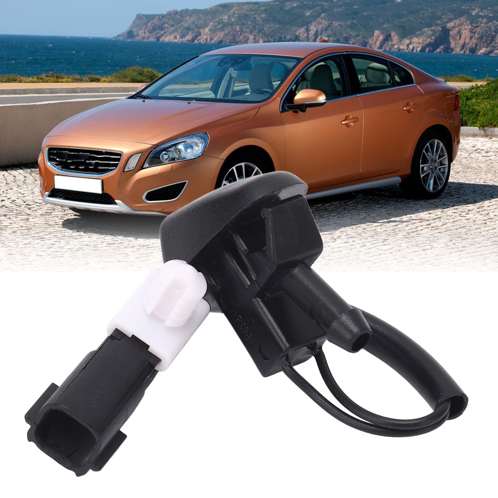 2-pack Washer Sprayer Nozzles Improve Driving Visibility For S60 EARE