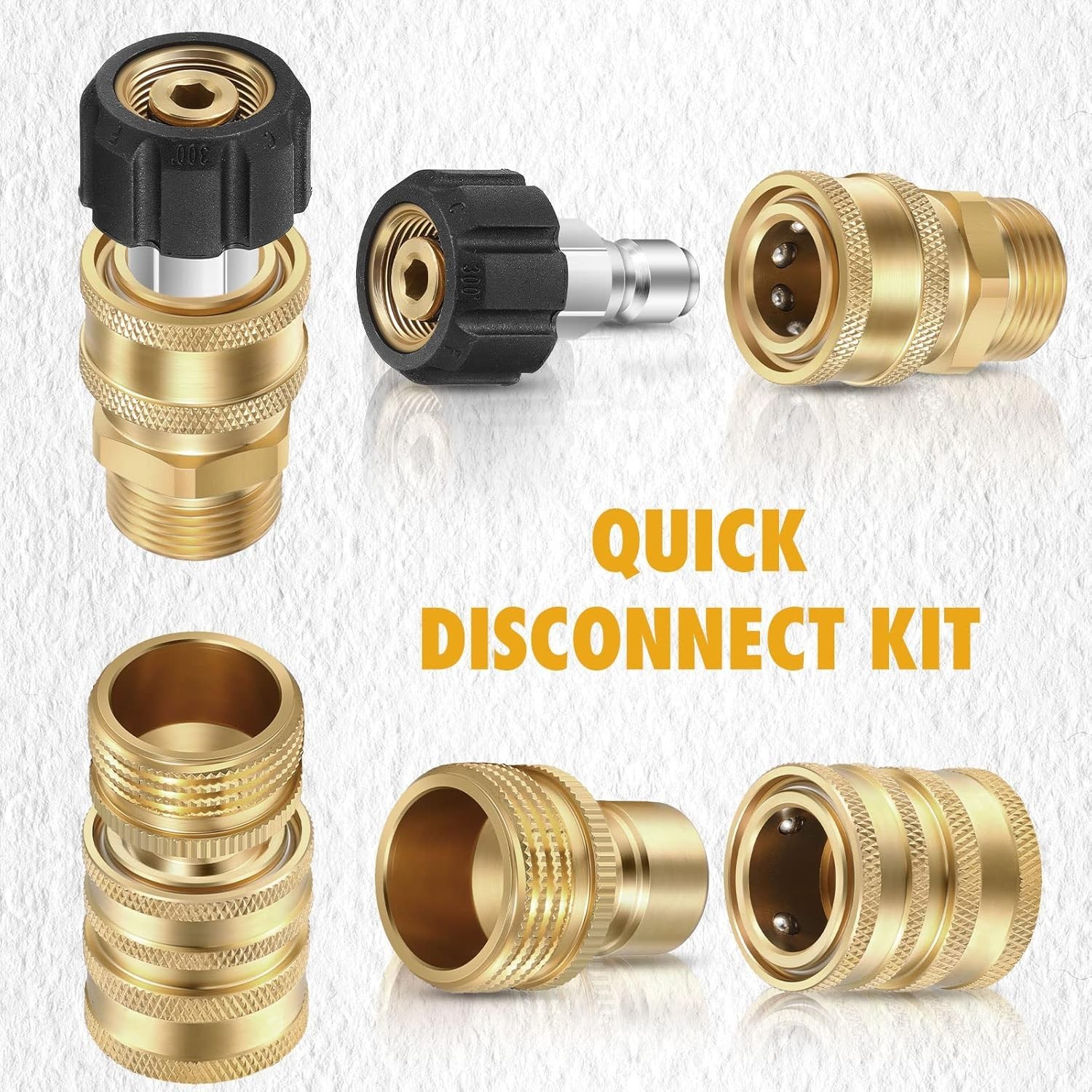 16-Piece Pressure Washer Adapter Set – Quick Connect Kit