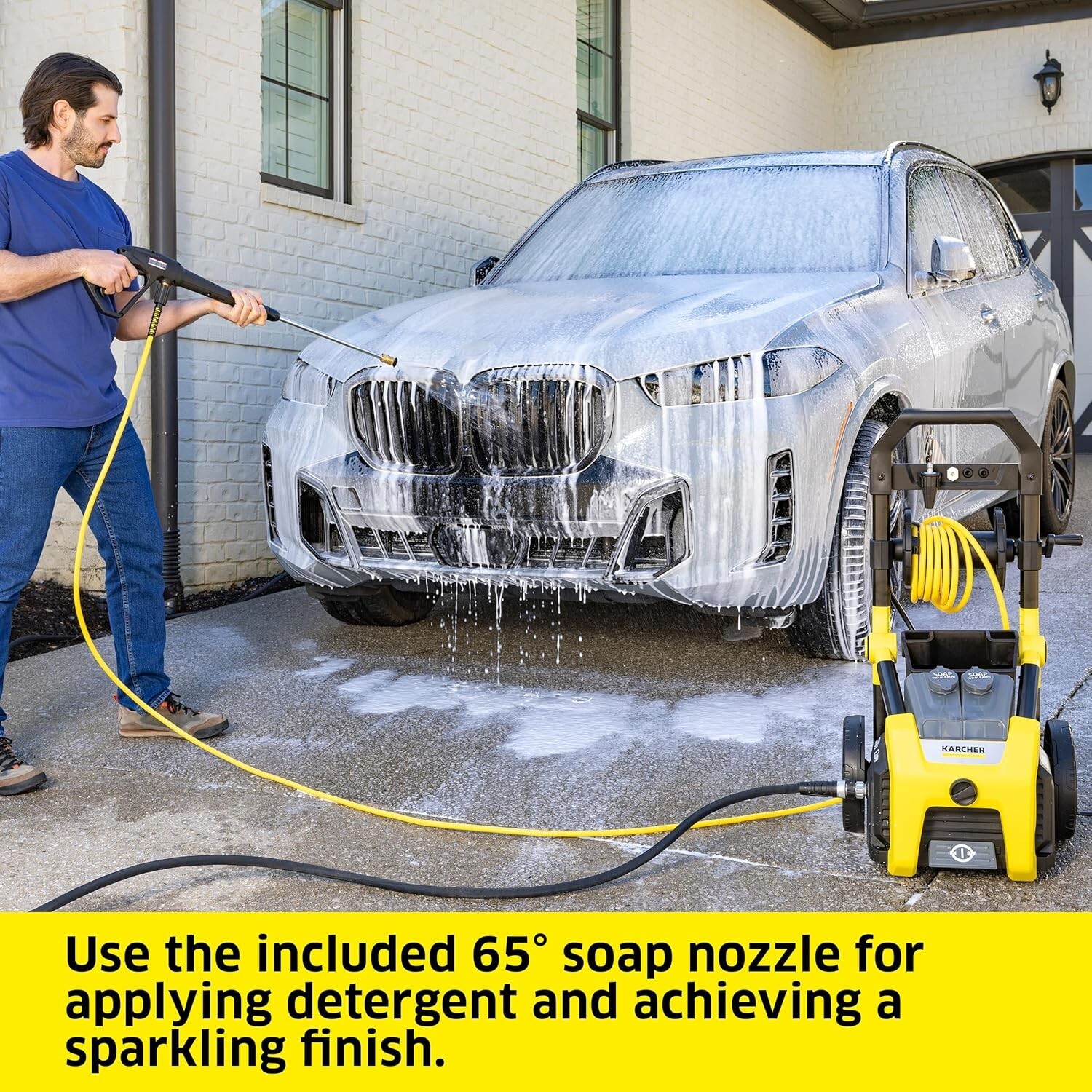 Powerful Kärcher K2300PS Pressure Washer – Versatile 4 Nozzles & Detergent Tank