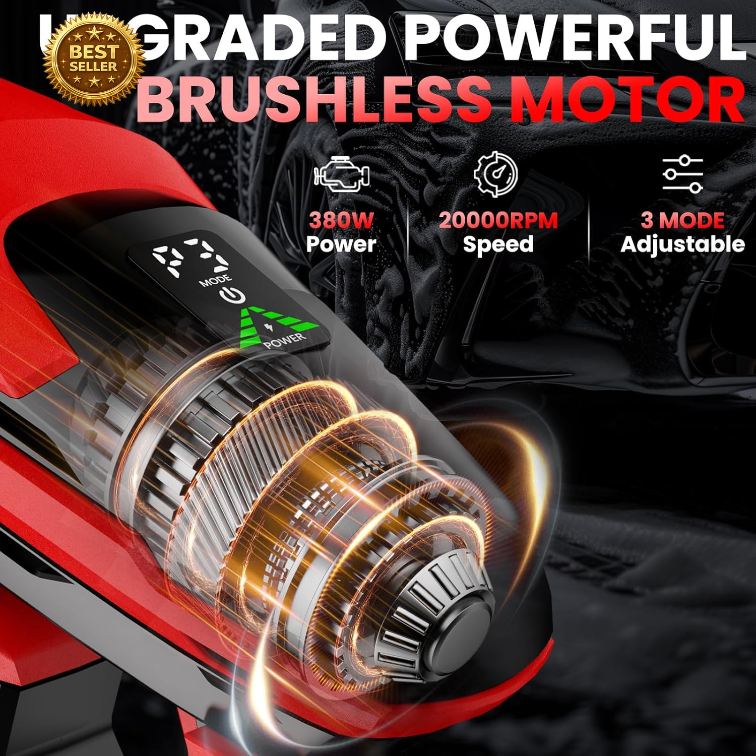 Cordless Portable Cleaning Tool for Milwaukee 18V Battery, 800 PSI Handheld Clea