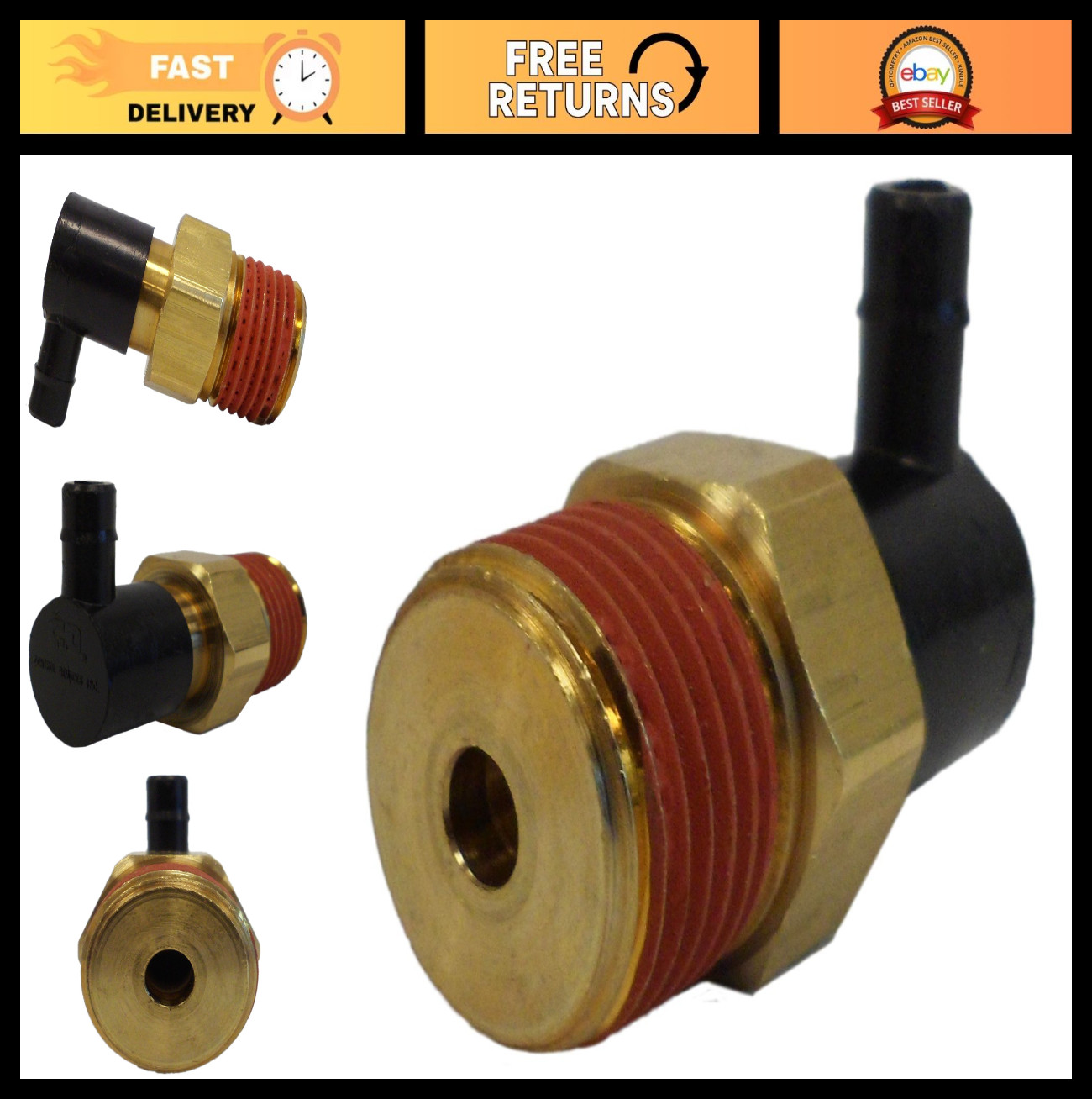 Thermal Relief Valve for Pressure Washers – 1/2-Inch Male Inlet, Pump Saver Devi