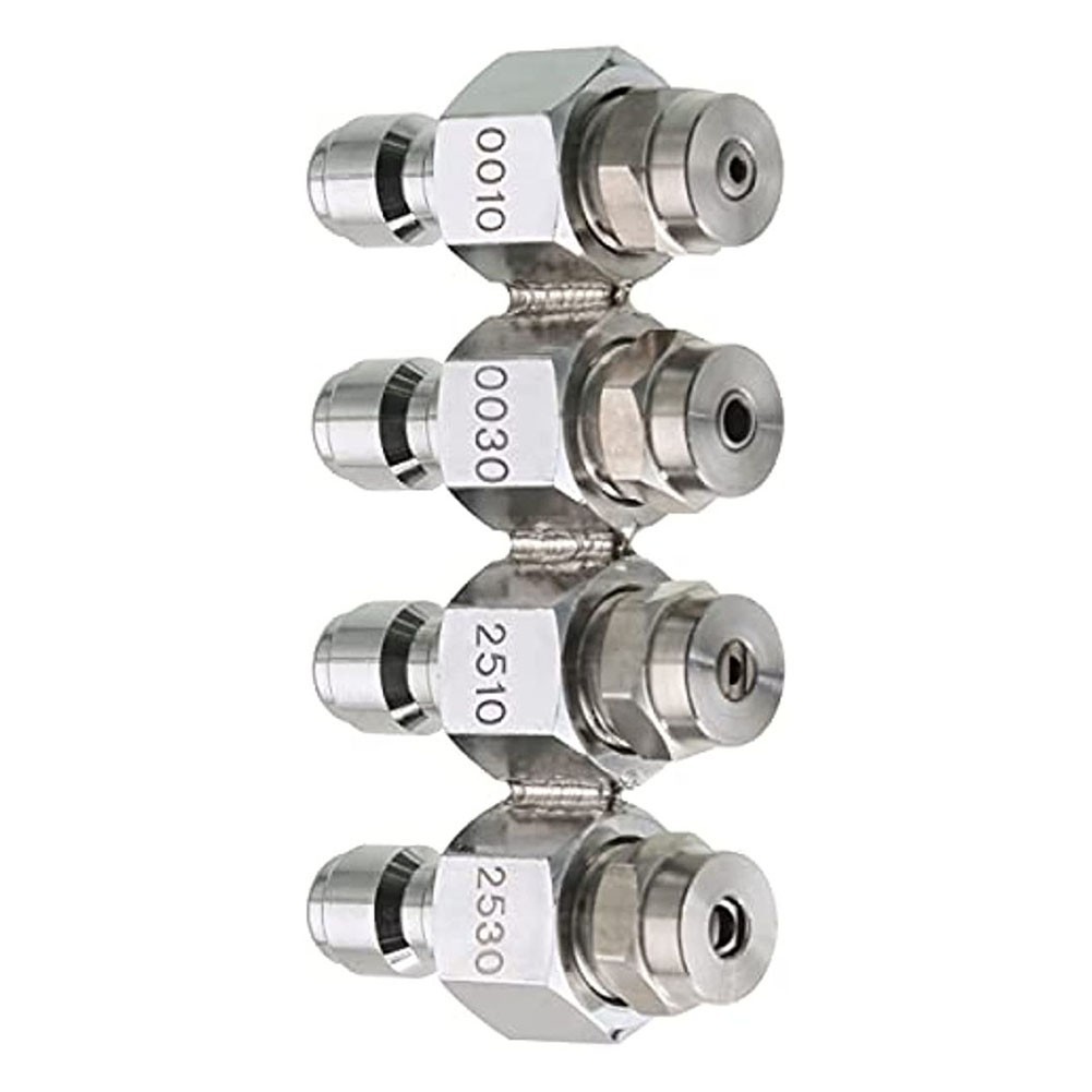 Pressure Washer Nozzle Kit 4 Way Tip Holder 1/4 Inch Quick Connect Soft Wash
