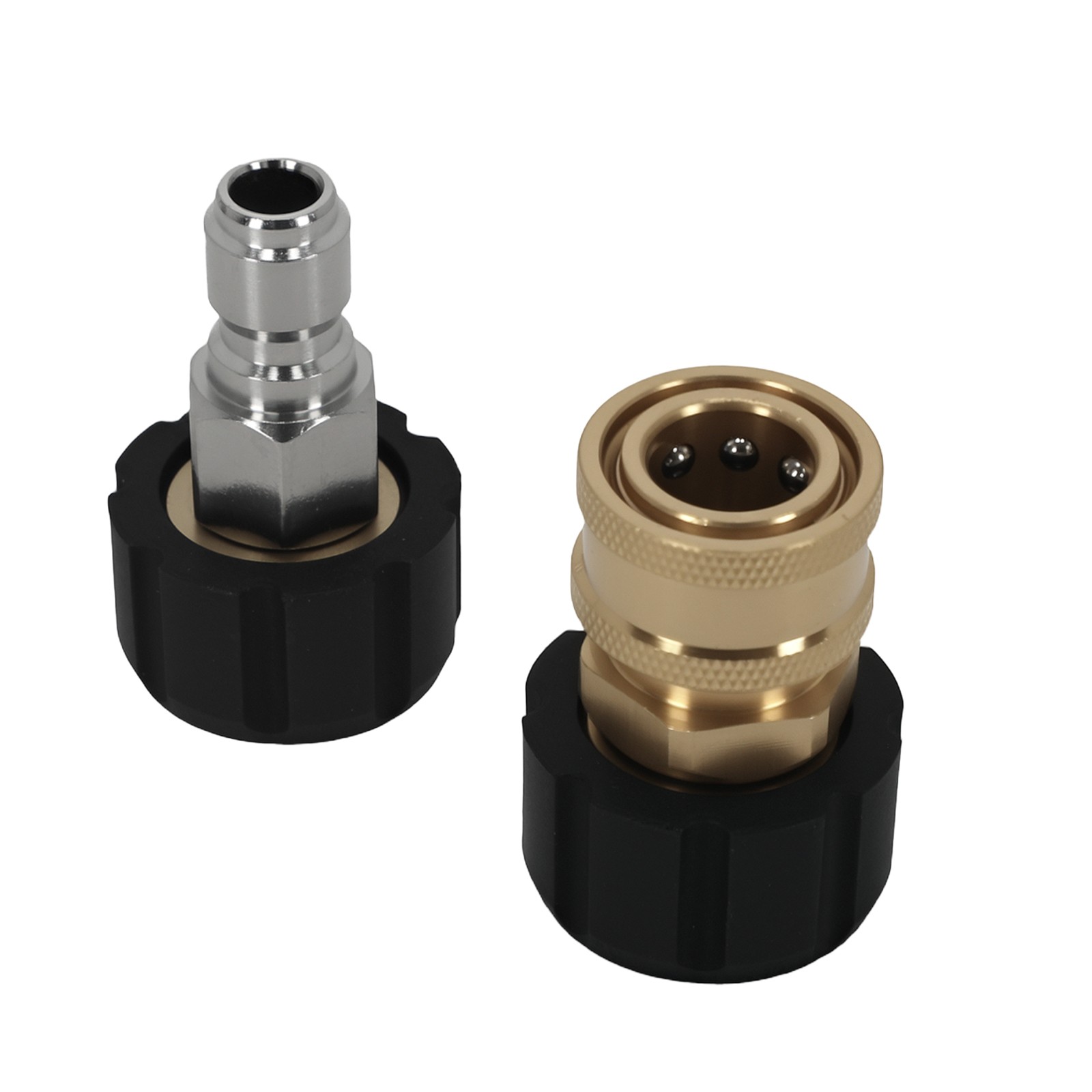 Brass Pressure Washer Adapter Coupler M22-14mm to 3/8″ Quick Connect 5000PSI