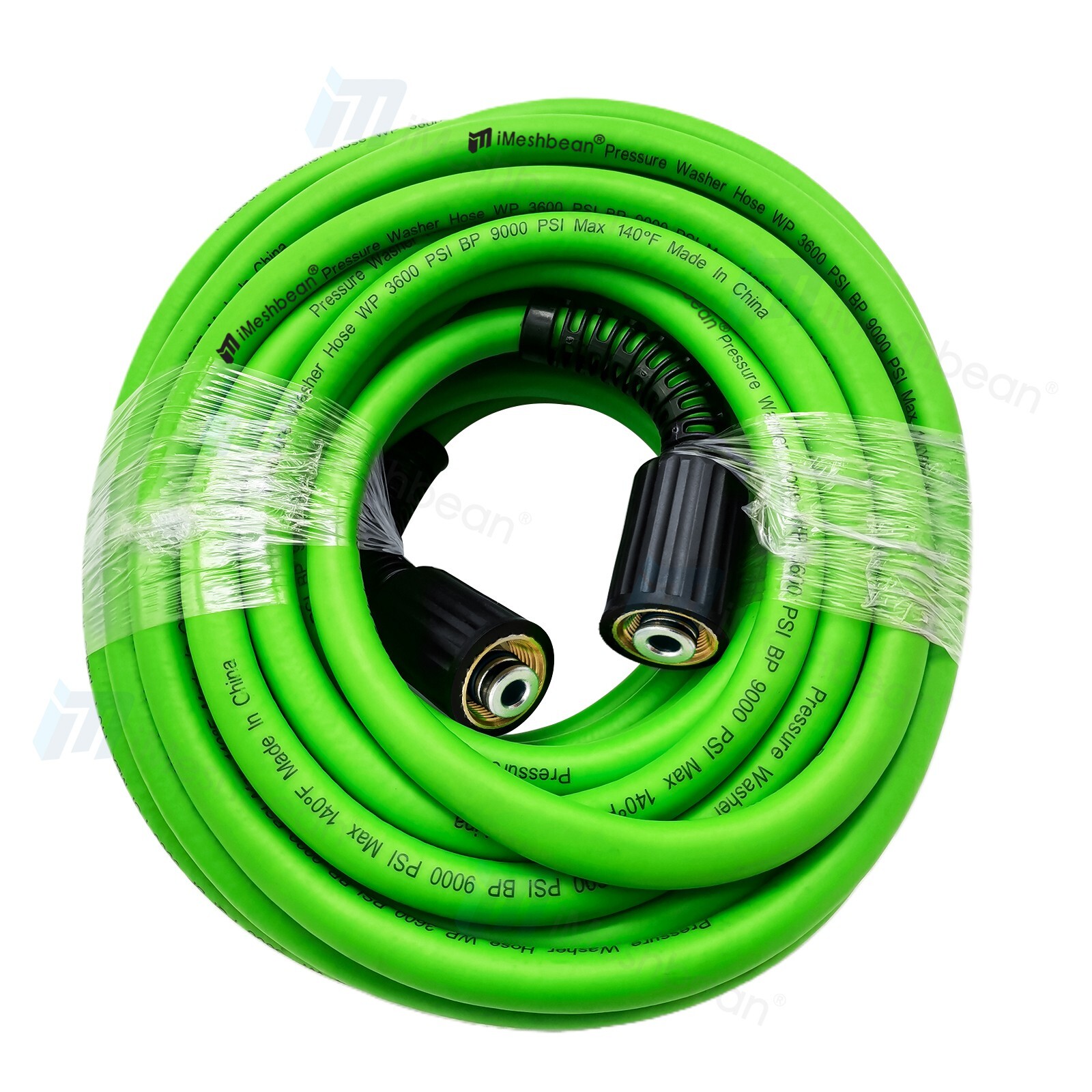 M22-14&15mm&3/8″ High Pressure Washer Hose 25ft 3600PSI Powe Flexible Extension