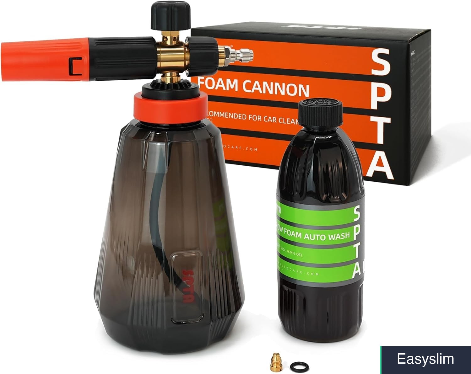 Foam Cannon for Pressure Washer 34 oz Orange Nozzle Quick Connector
